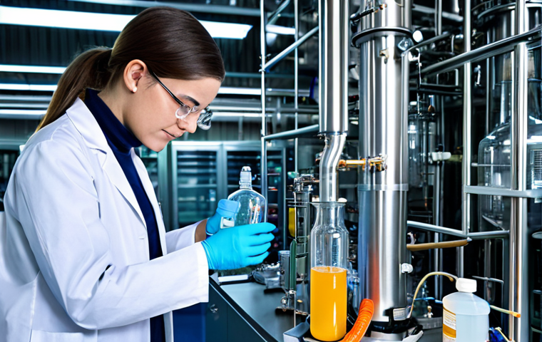 화학공학 대학 커리큘럼 - Here are three detailed image prompts in English, based on the provided text: