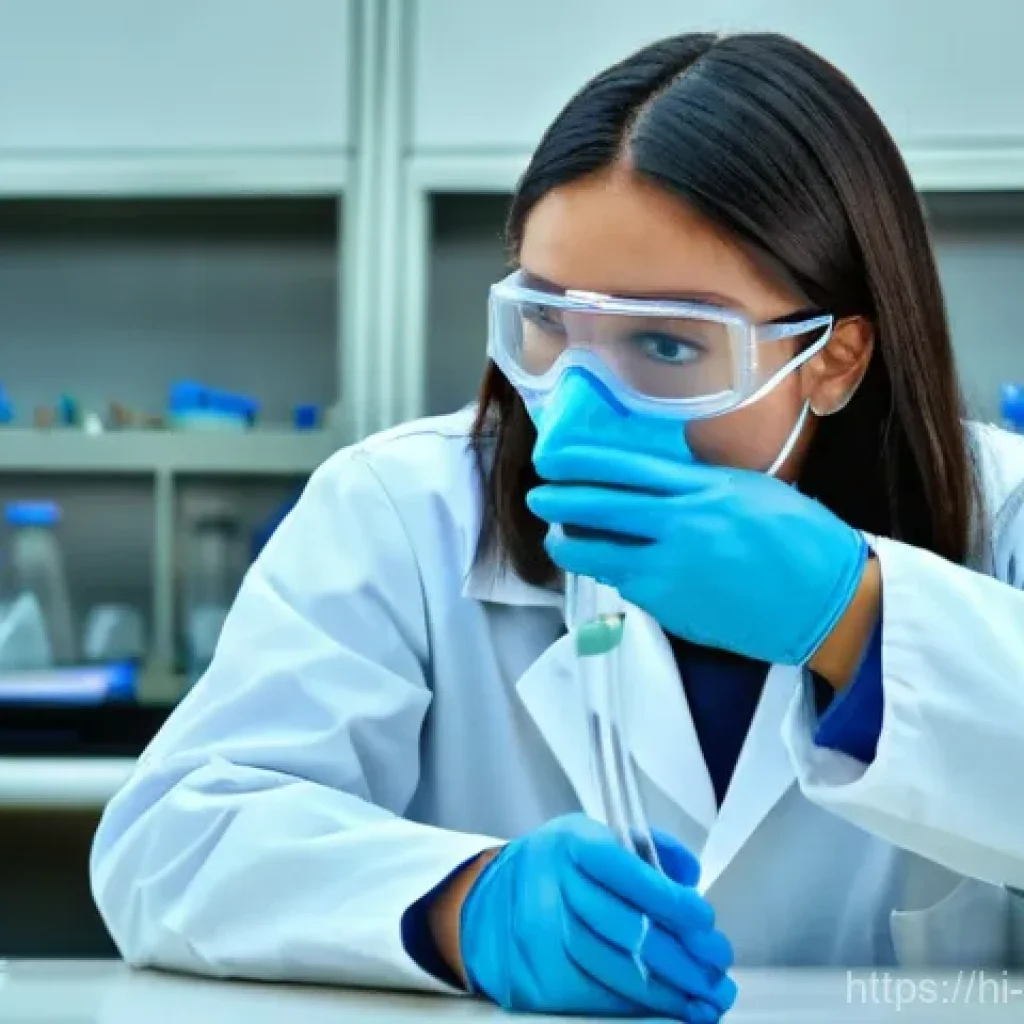 화학공학 실험 준비물 리스트 - **Lab Safety in Action: PPE and Careful Handling**
    *   **Prompt:** A young adult (18-25 years ol...