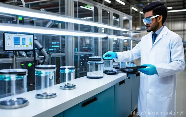 화학공학 기업 문화 - **Prompt 2: Cross-Functional Team Collaborating on Green Chemistry**
    A diverse, cross-functional...