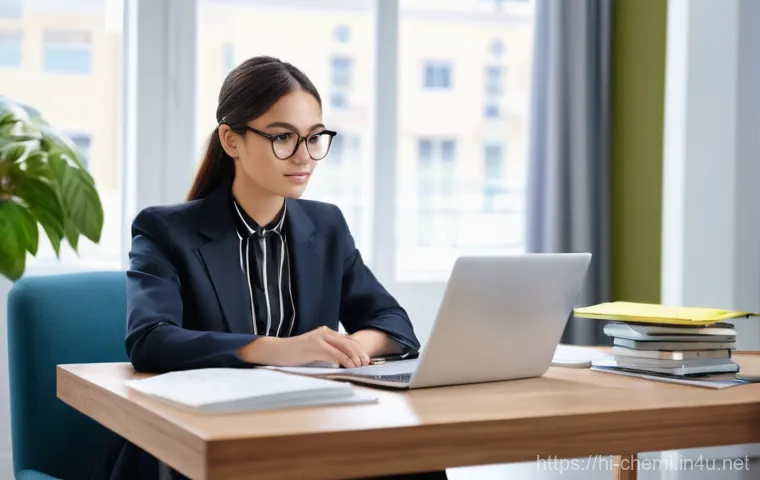 화학공학 이직면접 팁 - **Prompt:** A focused young professional, in their late 20s, dressed in smart business casual attire...