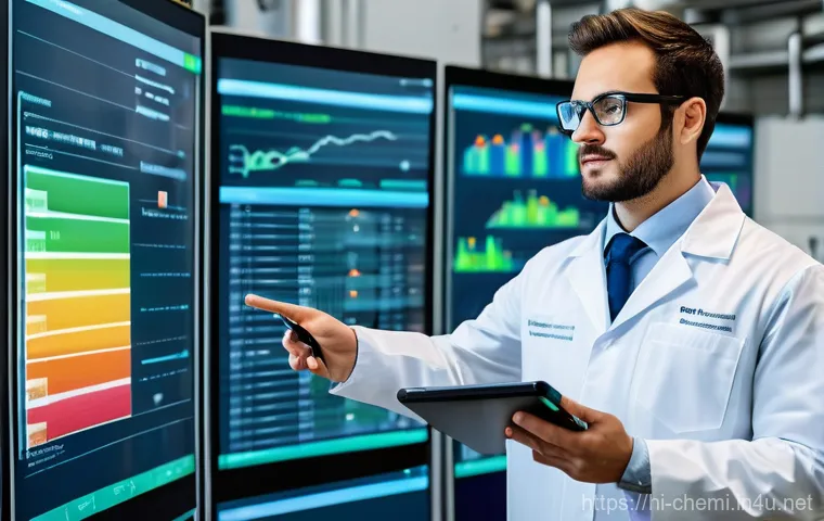 화학공학 이직면접 팁 - **Prompt:** A focused young professional, in their late 20s, dressed in smart business casual attire...