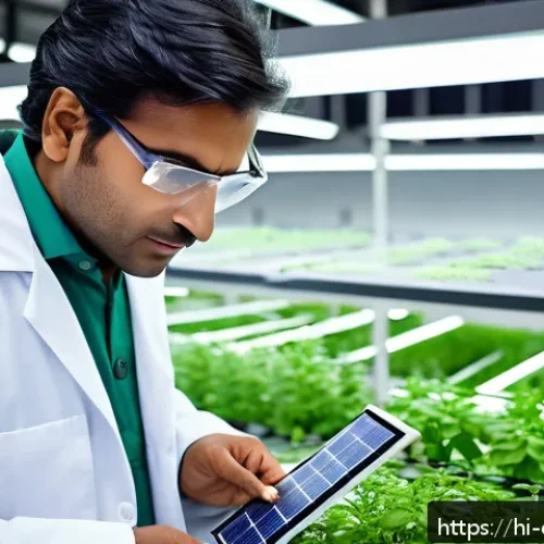 Home 33 화학공학 연봉 정보 - A professional Indian chemical engineer in a modern green energy laboratory, wearing a clean white l...